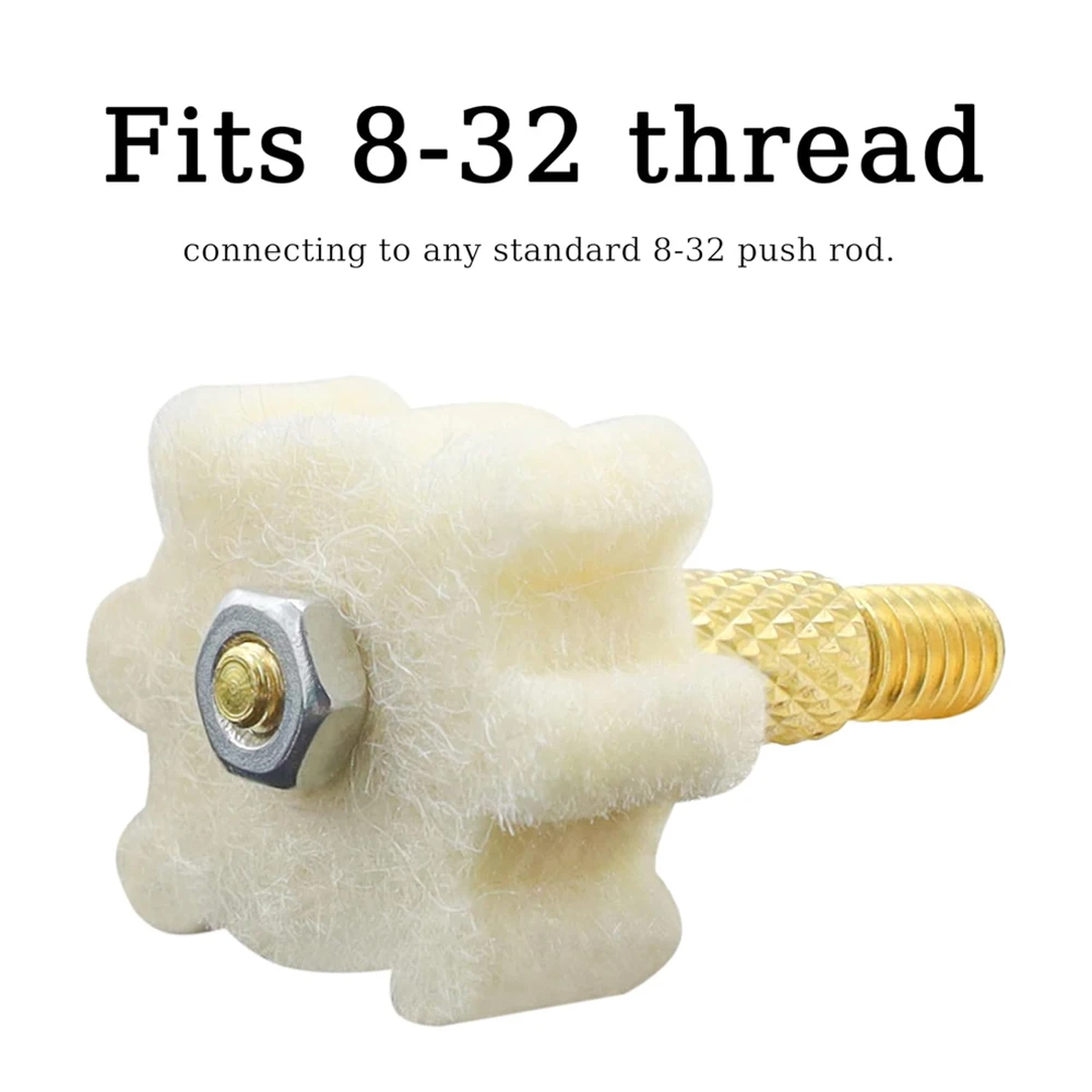 Almohadillas de limpieza de cámara, fregona de limpieza de cámara 2023, 5,56, almohadilla de limpieza de fieltro Hexagonal para limpieza de pistola de Rifle para caza, 30/50/100 Uds. - imagen 5