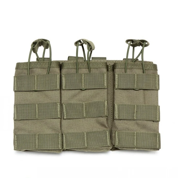 Bolsa táctica Molle AK AR M4 AR15 para Rifle, pistola Mag, caza, tiro, Airsoft, Paintball, doble o Triple bolsa para revistas - imagen 3