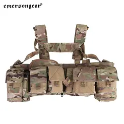 Emersongear-plataforma de pecho frontal dividida estilo MF táctico UW Gen V, ligera, desmontable, con hebilla de cremallera, juego de guerra Airsoft EM7451