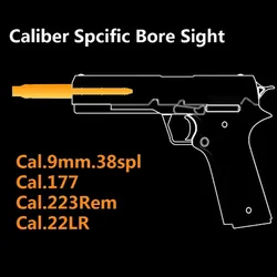 Esqueleto táctico punto rojo láser compatible calibres 9mm .223 12GA