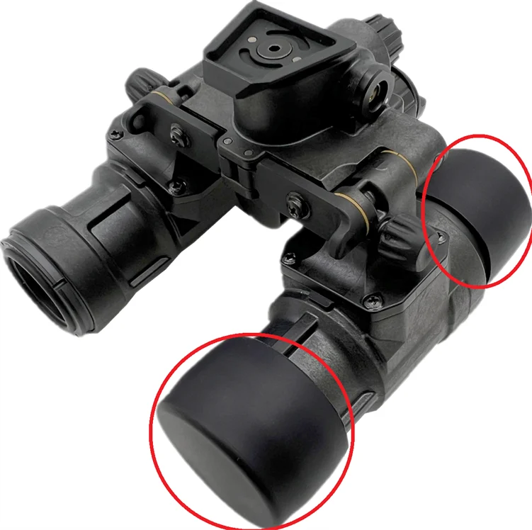 Pvs31 Gpnvg18 lente de visión nocturna de cuatro ojos, cubierta elástica suave con ojales, cubierta de visión diurna, cubierta antipolvo - imagen 3