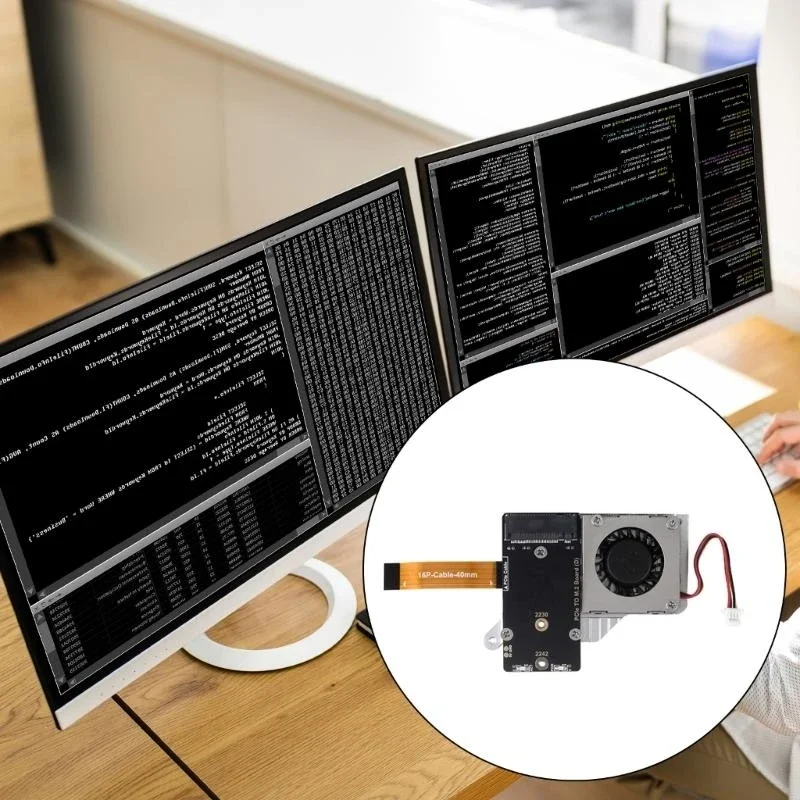 Ventilador Control térmico placa PCIe a M.2 para 5 voltajes entrada 2242,2230 DC5V con Cable MX1.25 2 pines K1KF