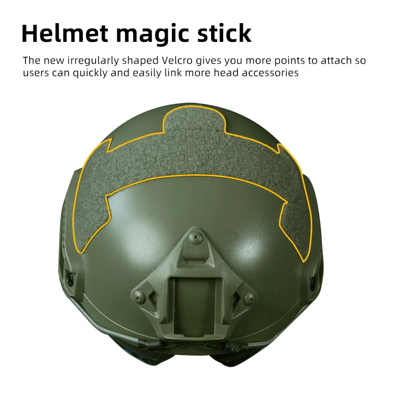 Casco táctico BOOIU, casco Airsoft tipo MH rápido con gafas, casco de combate de Paintball, equipo de protección para la cabeza para deportes al aire libre ABS F - imagen 5