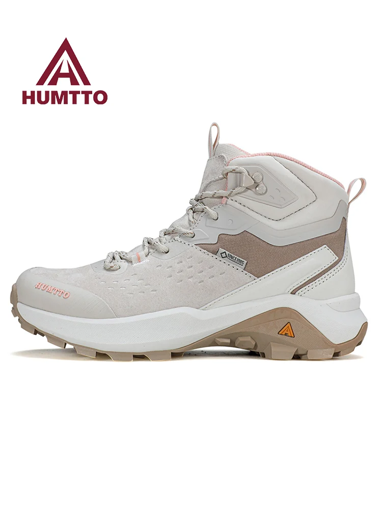 Humtto-zapatos de senderismo impermeables para hombre y mujer, zapatillas de escalada de cuero de vaca, senderismo, caza, turismo, montaña, botas tácticas - imagen 4