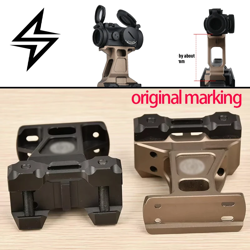 Base elevadora de alcance de Metal, aleación de aluminio, punto rojo, soporte fijo, instalación de accesorios ópticos para Rifle, riel Picatinny de 20mm