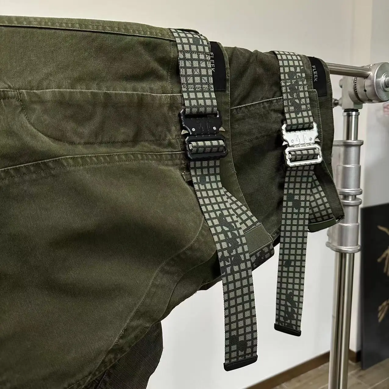 Cinturón táctico de camuflaje con hebilla para hombre, ropa de trabajo de liberación rápida para exteriores, pantalones deportivos, cinturón - imagen 3