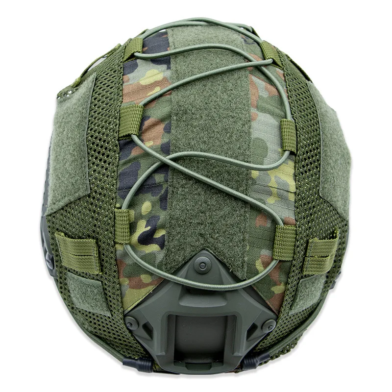 Funda de casco táctico de camuflaje, cubierta de camuflaje de camo ruso EMR MOX, tela verde en miniatura para casco rápido - imagen 4