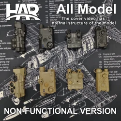 WADSN Airsoft DBAL A2 PEQ 15 MAWL C1 NGAL versión sin función caja de batería láser indicador simulado juguete táctico modelo apto para riel de 20MM