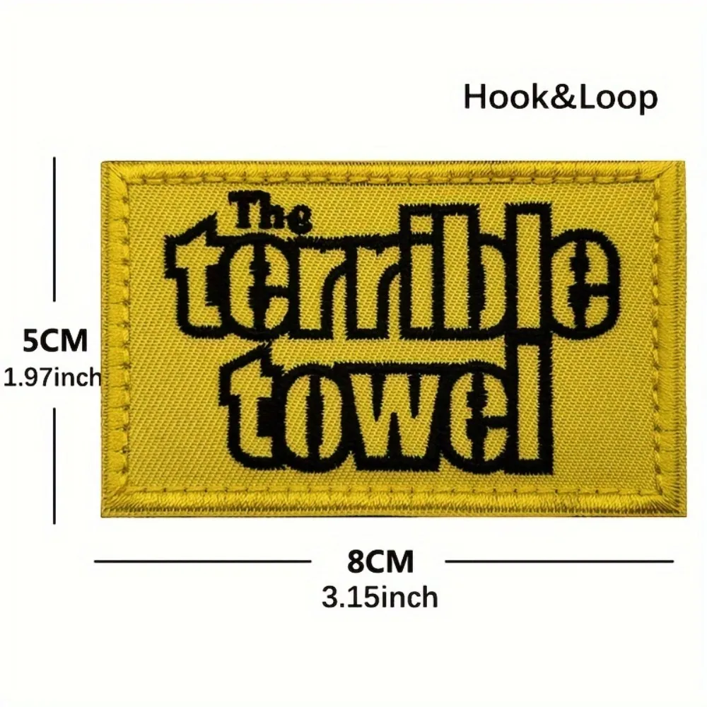 parches velcro mochila tácticos de bordados La terrible toalla de fútbol divertido Meme Velcros parche gancho bucle insignia de moral táctica, bordado para mochilas Molle, chaquetas - imagen 4