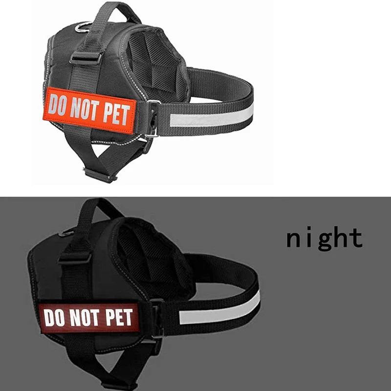 Insignia reflectante para arnés de perro, Parche de cierre de gancho con emblema IR para entrenamiento, servicio de moral - imagen 5