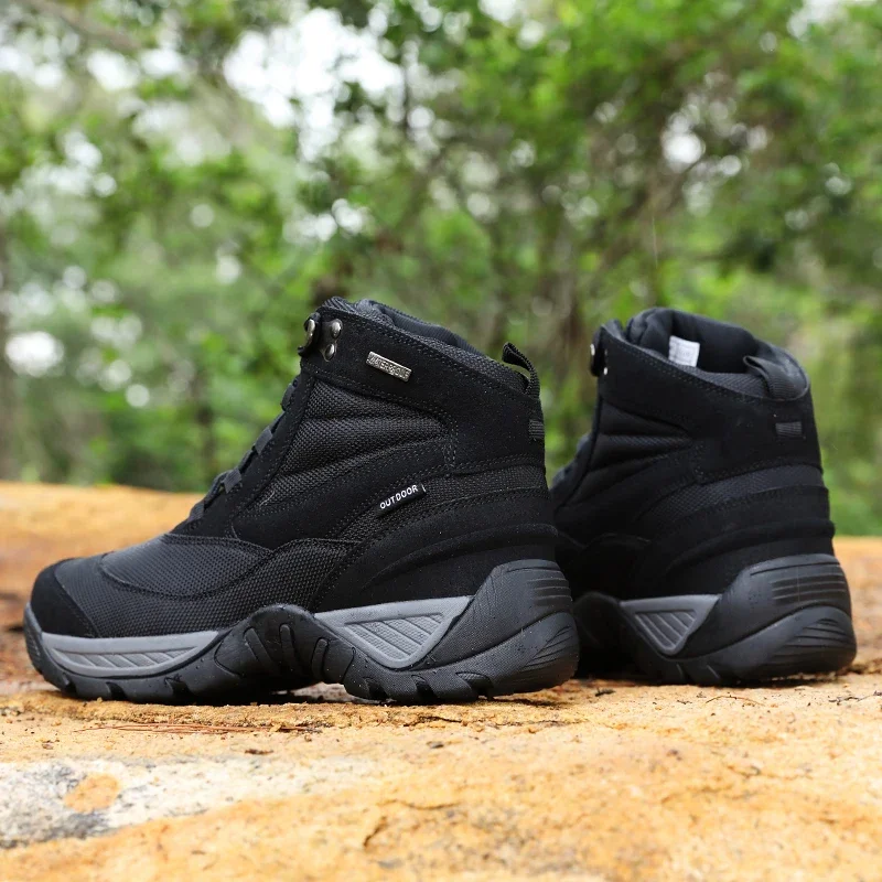 Bota de combate para hombre, botines tácticos, zapatos masculinos, zapatos de seguridad para el trabajo, botas para motocicleta, zapatos de senderismo al aire libre para hombre - imagen 5