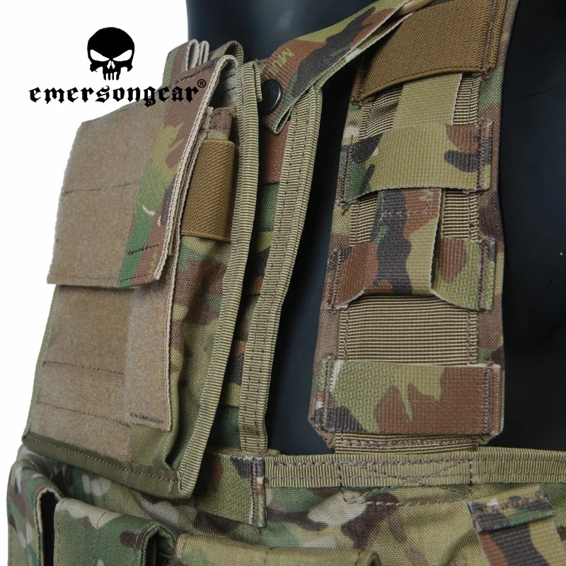 Emersongear para chaleco táctico RRV con bolsas GP para revistas, conjunto ligero de entrenamiento, combate, Airsoft, caza, senderismo, nailon - imagen 5