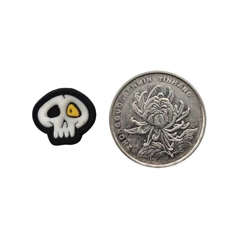 Parches luminosos PVC calavera con cierre gancho bucle para mochila - imagen 3