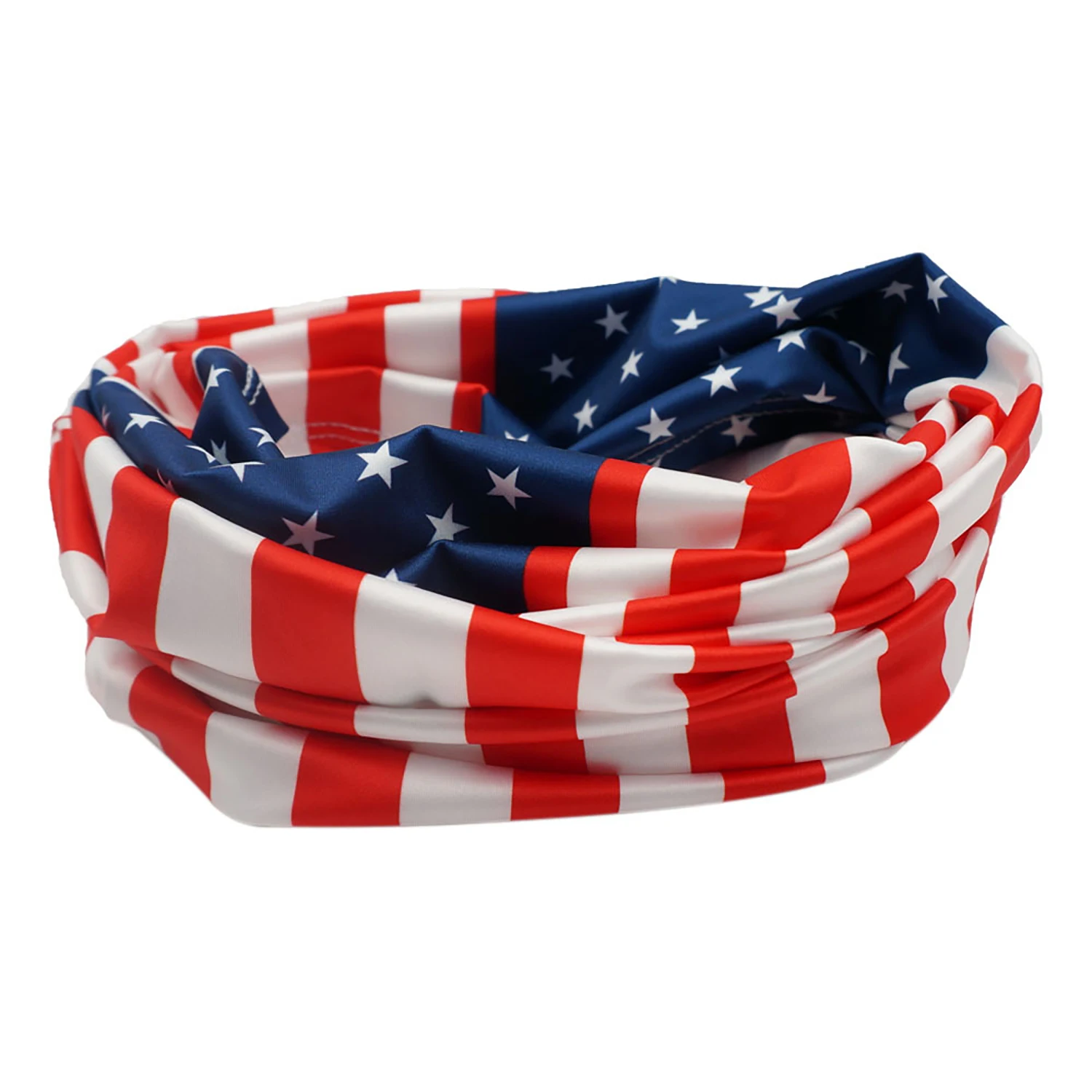 Pañuelo con patrón de bandera de Estados Unidos, diadema para senderismo, cubierta para la cara de ciclista, pasamontañas, máscara de bandera de EE. UU., Bandana, polaina para el cuello, Unisex - imagen 4