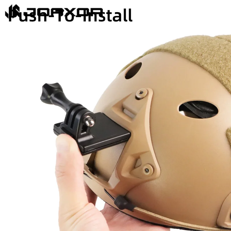 JOAXOR adaptador de Base de casco táctico FAST/MICH/NVG, soporte de fijación para GoPro Hero, accesorios de Cámara de Acción - imagen 5