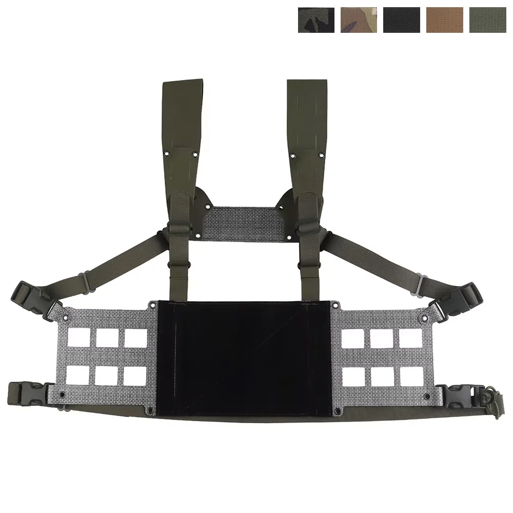 Plataforma de pecho para exteriores, ancho V2, nuevo sistema de arnés H, chaleco táctico de perfil bajo, paneles MOLLE extendidos, equipo de caza Airsoft CS - imagen 2