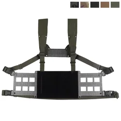Plataforma de pecho para exteriores, ancho V2, nuevo sistema de arnés H, chaleco táctico de perfil bajo, paneles MOLLE extendidos, equipo de caza Airsoft CS