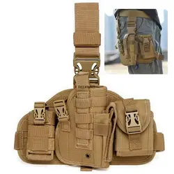 Bolsa de pierna MOLLE táctica resistente para caza y entrenamiento