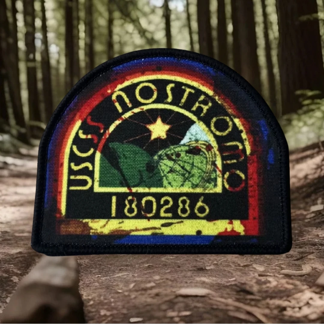 USCSS NOSTROMO Tactical Morale Badge Military Army Decorative Armband Printed Hook Loop Patches Backpack Sticker for Clothing - imagen 4