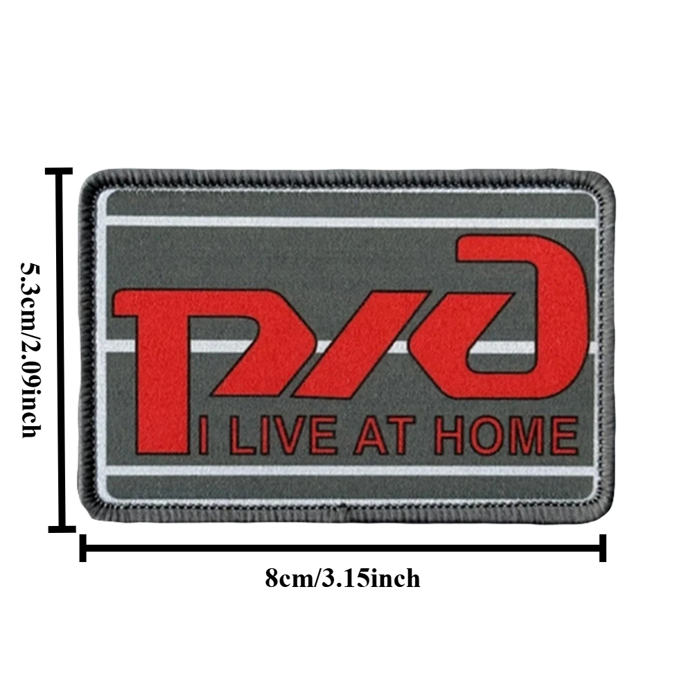 Parches tácticos de moral bordados "I Rarely Live At Home", parche divertido de gancho y bucle, insignia militar, brazalete, pegatinas para mochila - imagen 4