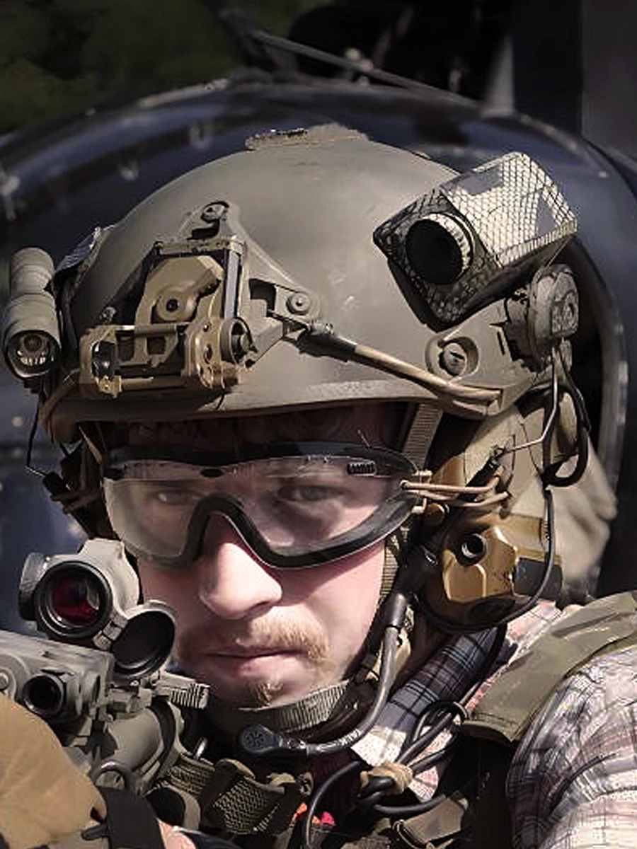 Sello de fuerzas especiales, modelo de cámara táctica, accesorios para casco, accesorios de película de campo de vida Real, accesorios adhesivos para casco rápido - imagen 4