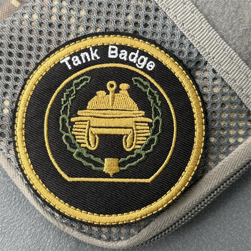 "Tank Troops" parche bordado insignia de moral táctica gancho y bucle mochila ropa accesorios decorativos pegatina brazalete - imagen 5