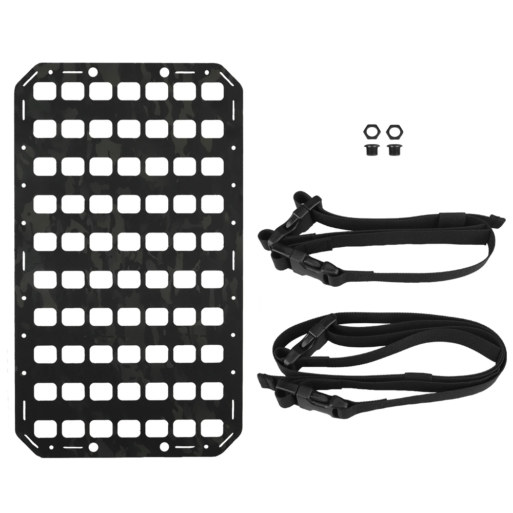 Organizador de asiento trasero de coche, Panel MOLLE rígido para vehículos, montaje de plataforma de almacenamiento Modular táctico para engranajes tácticos, 12,2x21 pulgadas - imagen 3