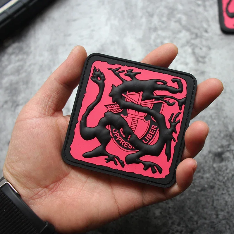 Ronin IR parches reflectantes de gancho y bucle para ropa, brazalete táctico de dragón, insignia de moral en mochila, sombrero, insignias de parche de ropa - imagen 4