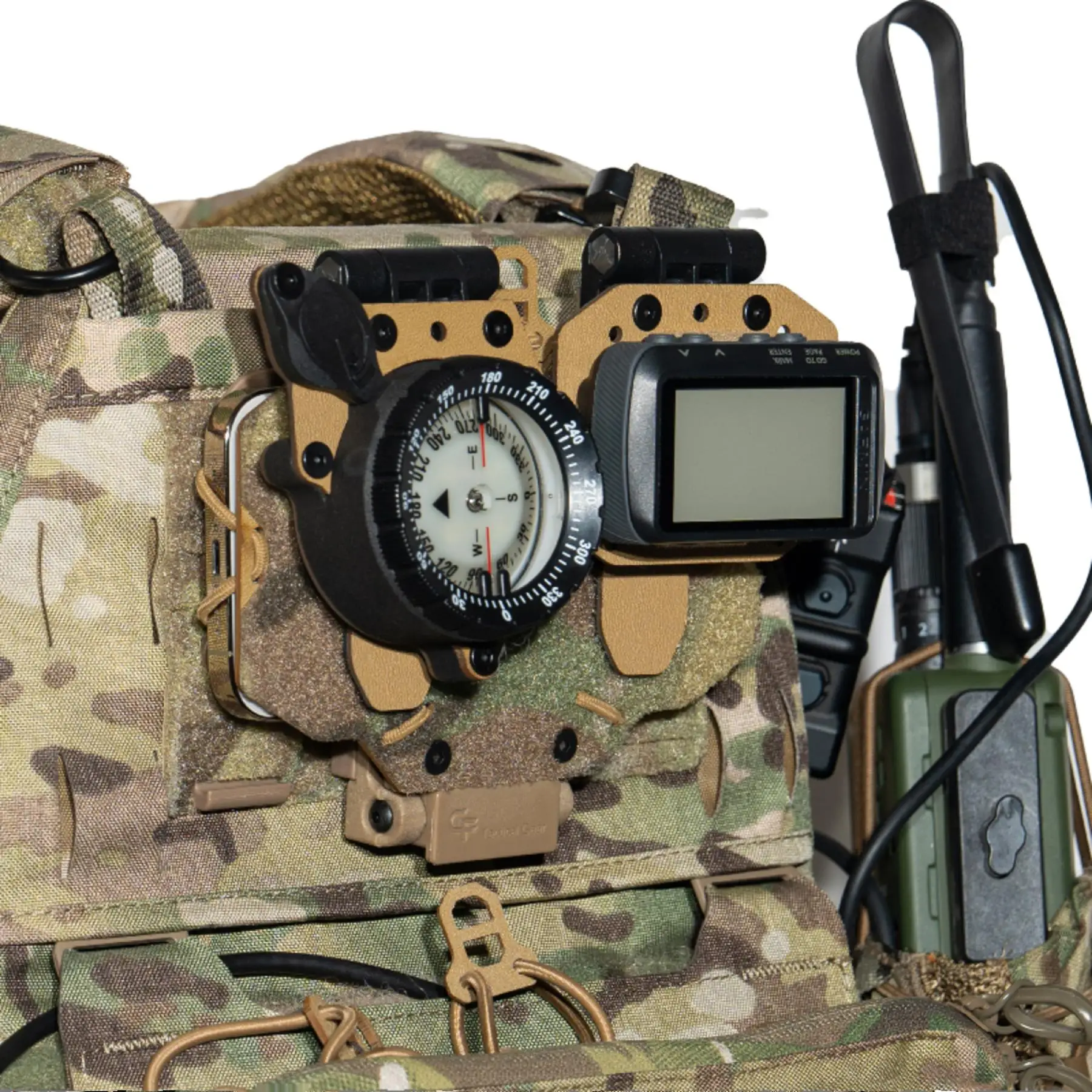 Soporte táctico para teléfono móvil V2-módulo de navegación HAHO multifuncional chaleco de caza tablero de navegación en el pecho - imagen 4