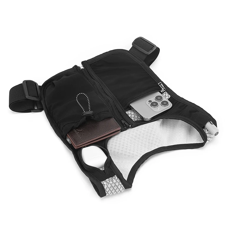 Chaleco para deportes al aire libre, mochila con bolsillo para senderismo, Camping, correr, bolsa de pecho, entrenamiento reflectante, senderismo, viaje, bolsa de ciclismo para hombres y mujeres - imagen 5