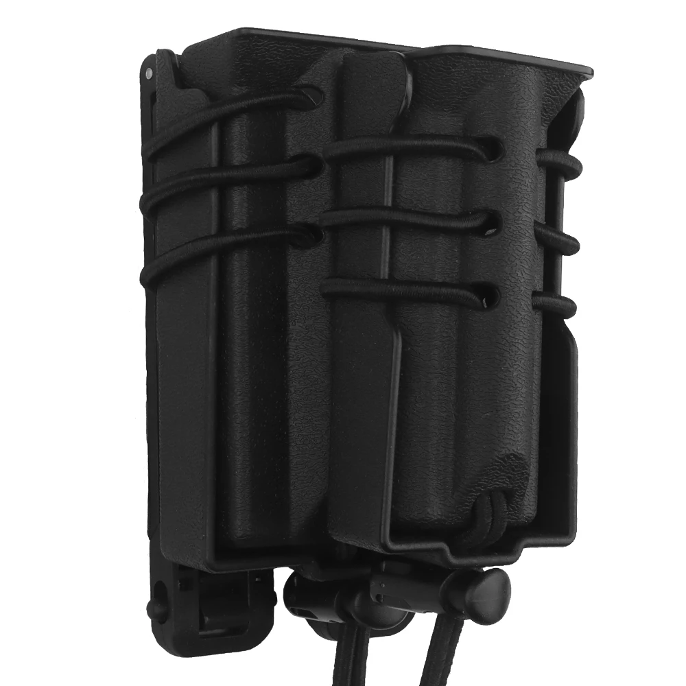 Bolsa de cargador de caza M4 + 9mm, Rifle de pila simple/doble y bolsa de revista de pistola M4, bolsa táctica Molle Mag - imagen 4