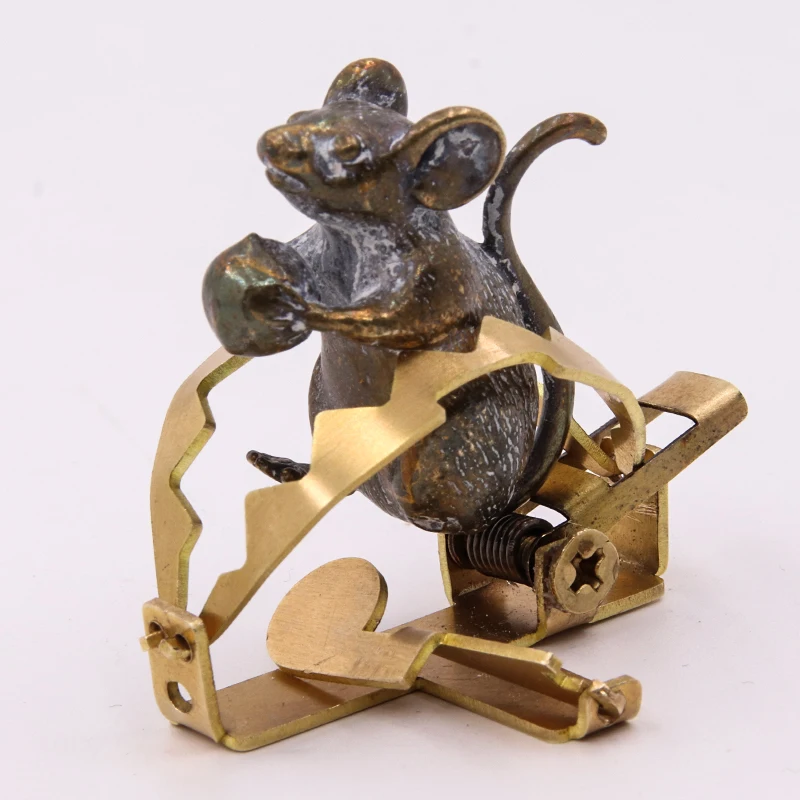 Llavero con Clip de rata SUS de latón, colgante, regalo creativo, juguete, personalizado - imagen 5