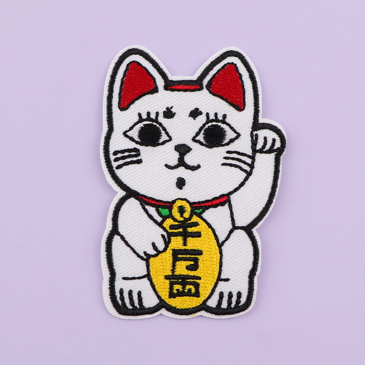 Parche de hierro de monstruo de Anime, parche para ropa, parche bordado de gato divertido, accesorios de ropa, pegatinas de costura - imagen 4