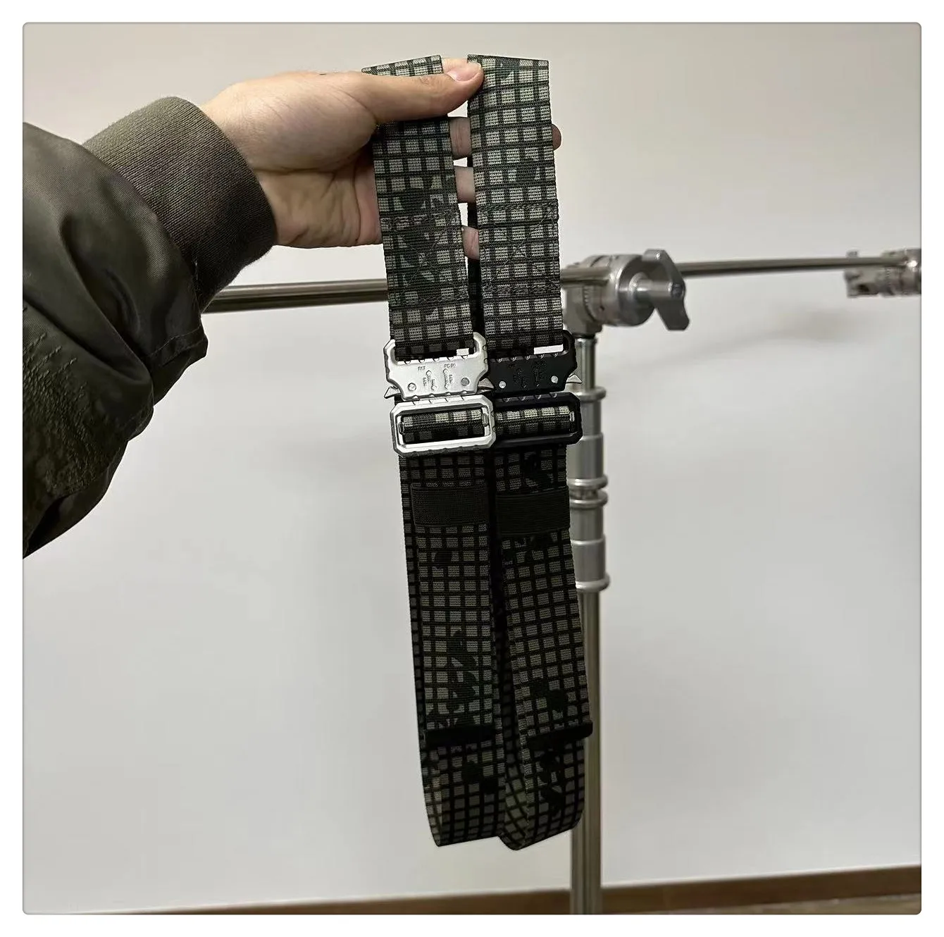 Cinturón táctico de camuflaje con hebilla para hombre, ropa de trabajo de liberación rápida para exteriores, pantalones deportivos, cinturón - imagen 5