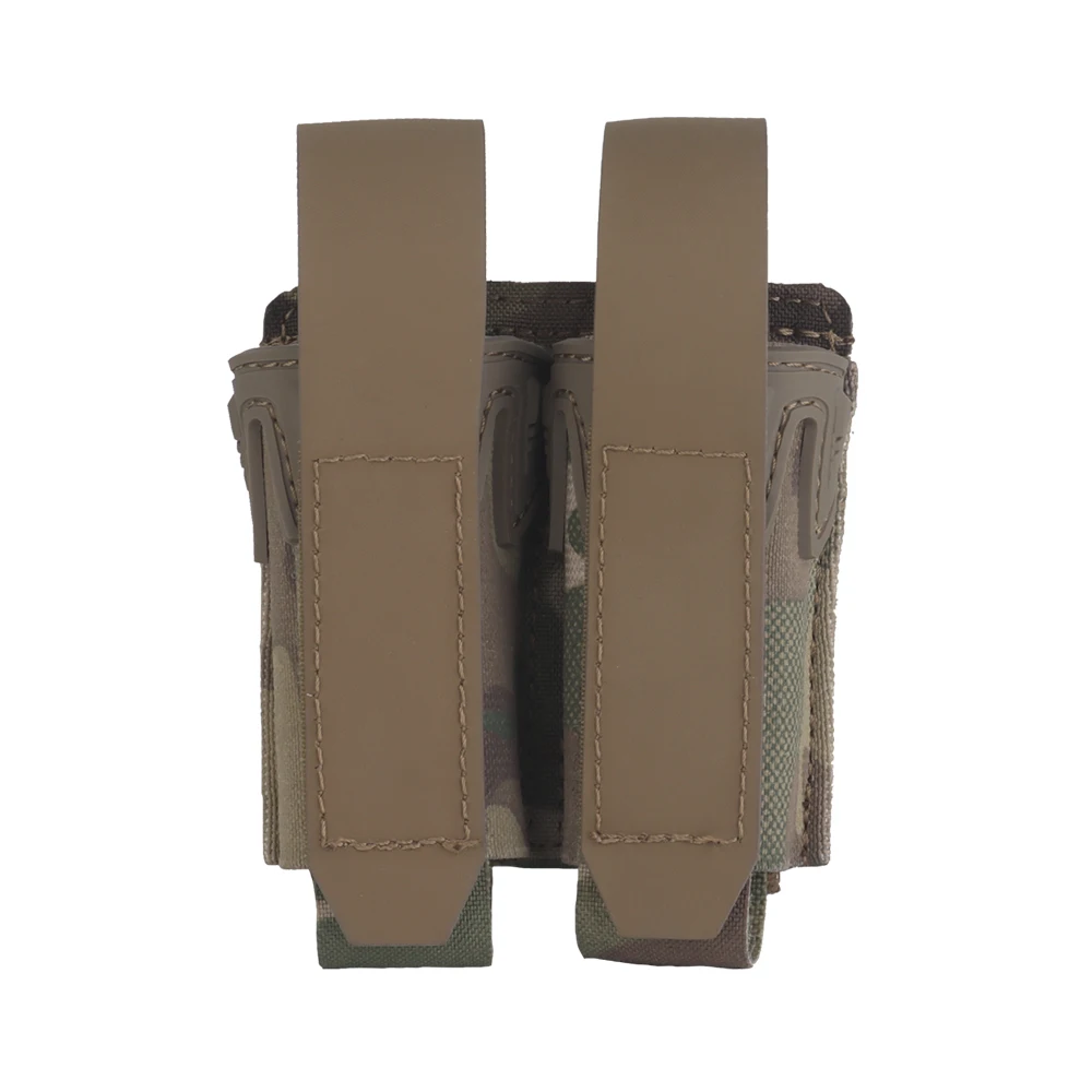 Bolsa doble Mag de 9MM, pinzas, bolsa para revista de pistola, estilo Agilit MOLLE, chaleco de caza Airsoft de liberación rápida, equipo de cinturón táctico - imagen 3