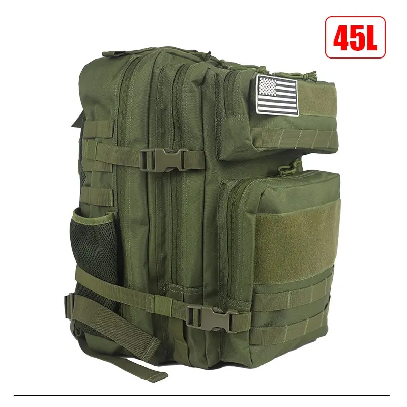 Mochila táctica militar para hombre y mujer, bolsa de viaje para acampar al aire libre, senderismo, caza, 25L/45L - imagen 4