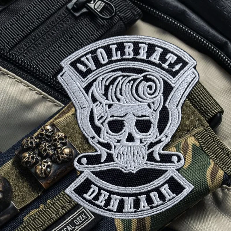 Parche bordado de calavera para chaleco táctico, sombreros con gancho y bucle, insignia de moral, mochila, pegatinas decorativas, parches para brazalete para ropa - imagen 5