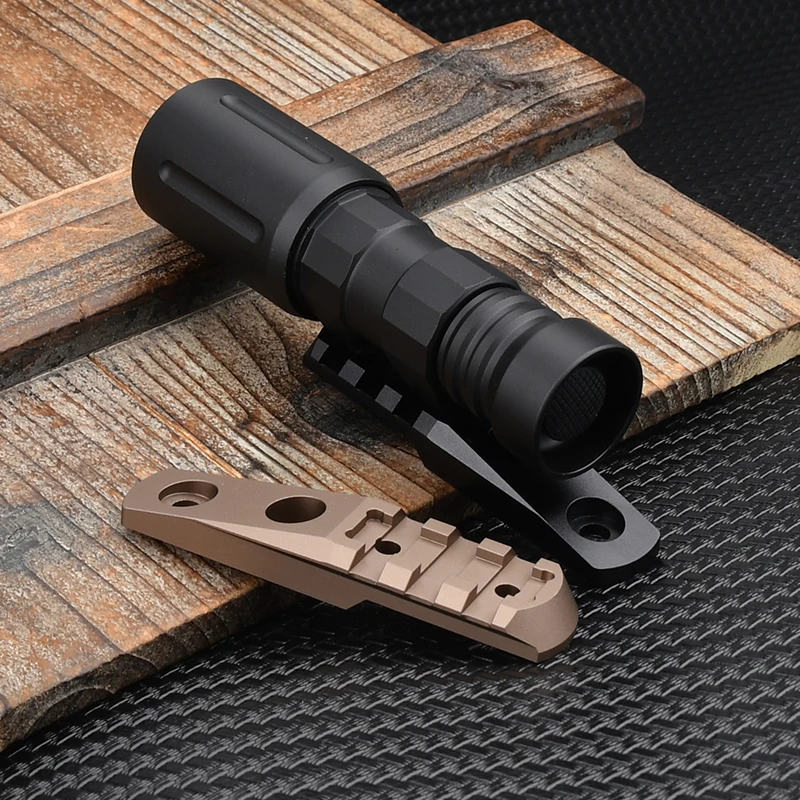 WADSN-sistema de riel MLOK KEYMOD totalmente metálico, Base de montaje para linterna M300 M600 M340 M640 PLHV2, luz exploradora, lámpara de caza Airsoft - imagen 5