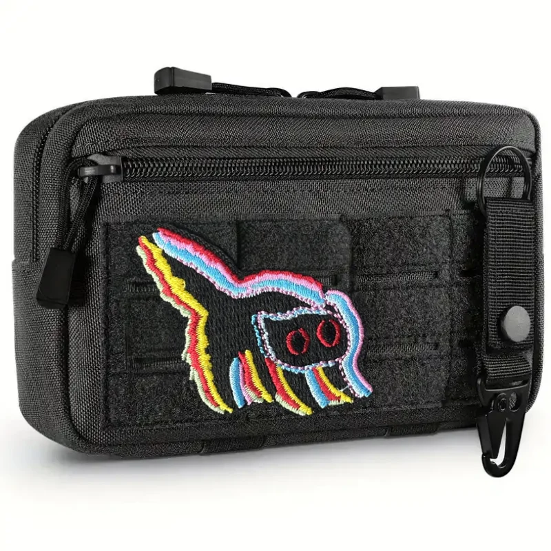 Parche bordado de un pequeño gato asustado, chaleco táctico, sombrero con gancho y bucle, insignia de moral, pegatina para mochila, parches para brazalete para ropa