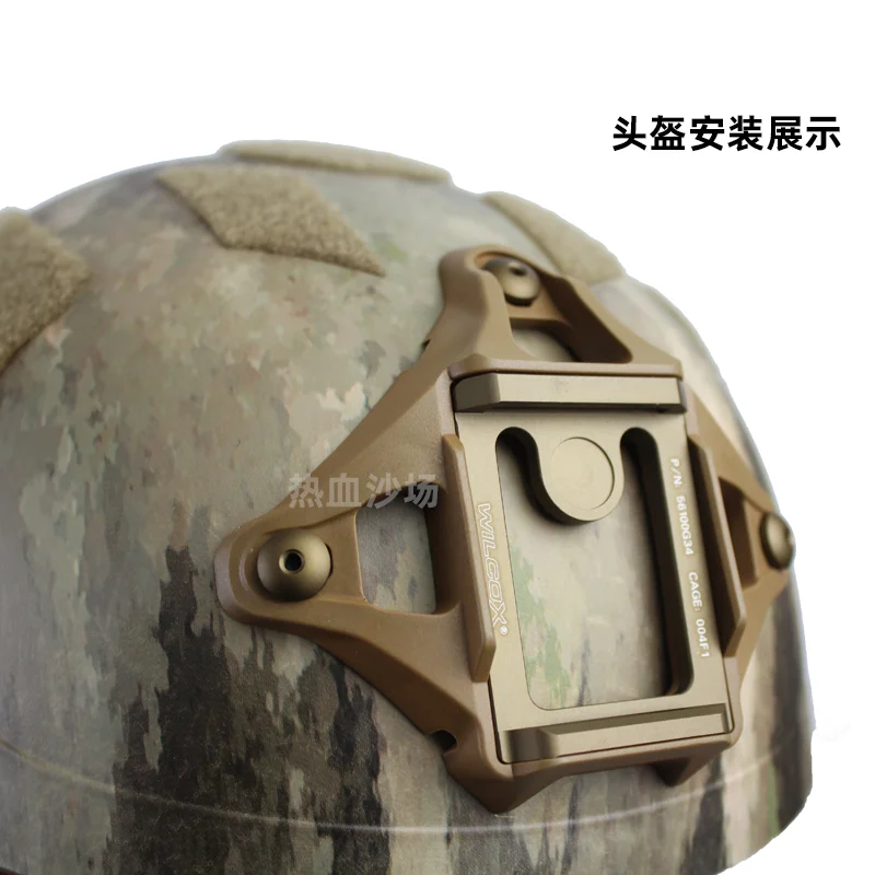 Casco táctico SF de nailon/Metal, cubierta Modular con hebilla elástica para montaje NVG L4G24 L4G19 - imagen 4