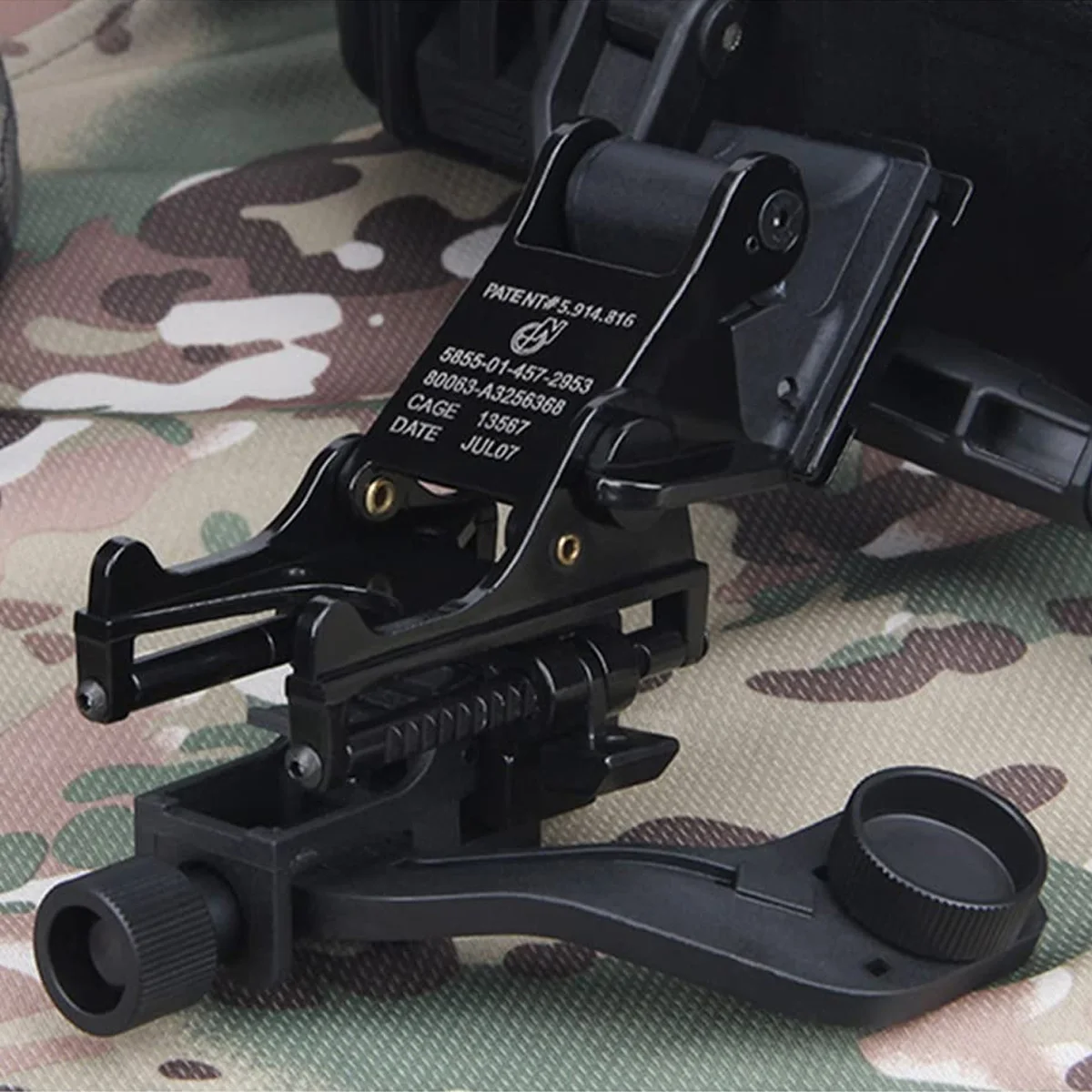 Gafas de visión nocturna PVS 14, montaje NVG, cola de milano, brazo J, soporte de rinoceronte para cascos Rhino NVG PVS-14/PVS-7, soporte de montaje de Metal - imagen 2