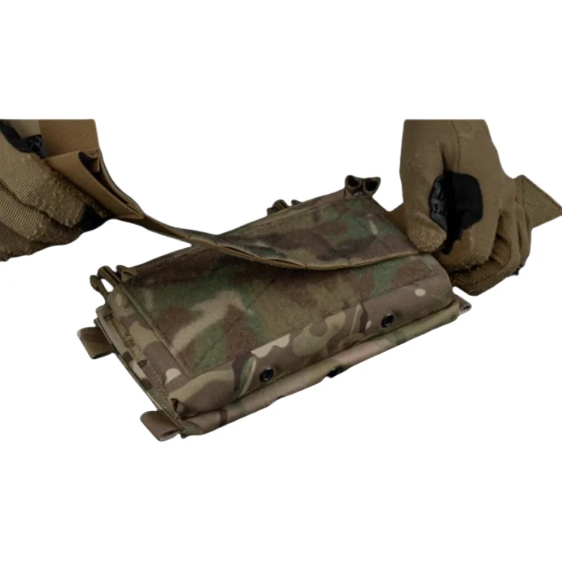 Correa de extensión para plataforma de pecho MOLLE |   Percha elástica ajustable para equipo al aire libre |   Sistema de conexión de gancho y bucle DIY - imagen 4