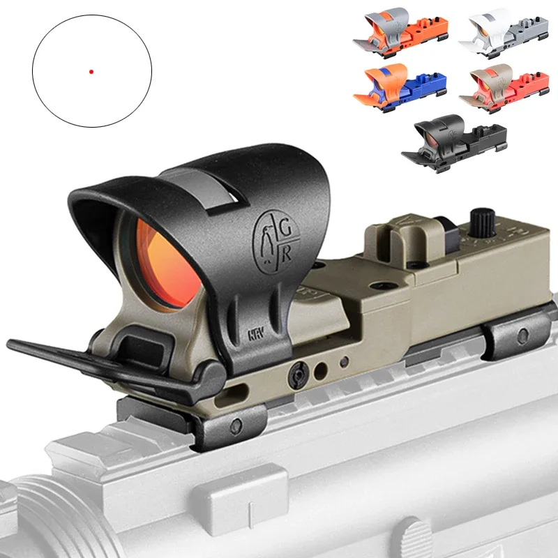Mira táctica de punto rojo EX 182 elemento SeeMore Railway Reflex Red Dot Sight 6 colores óptica caza alcance envío gratis