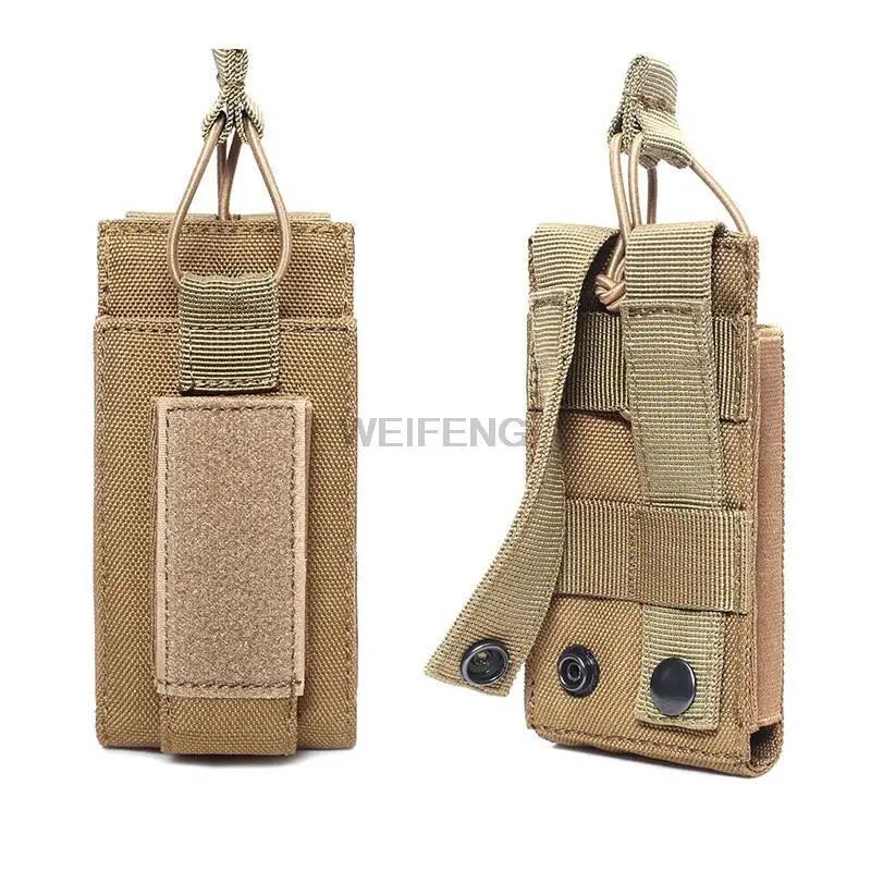 Bolsa de un solo Molle Mag de tapa abierta para revistas de Rifle M4, M14, M16, AK, AR, funda elástica para pistola Mag, accesorios de caza Airsoft, 9MM - imagen 2