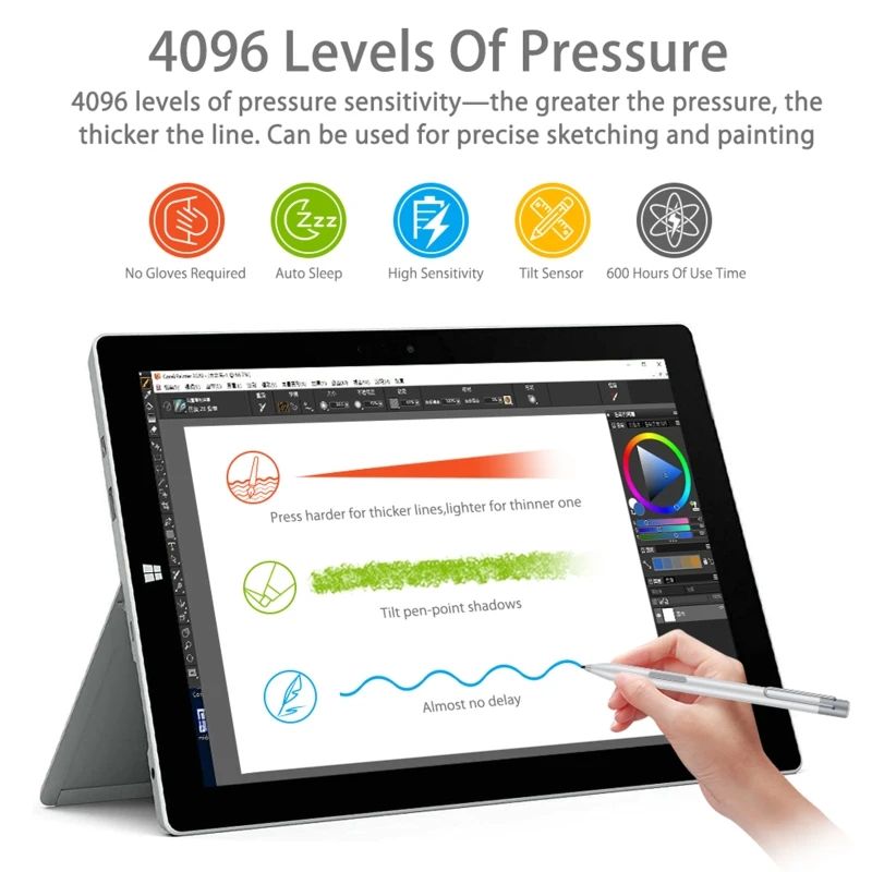 Lápiz táctil recargable de aluminio para Xiaoxin Pad Pro / P11 Pro K1KF - imagen 2