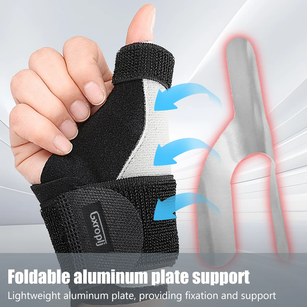 Muñequera de túnel carpiano para pulgar, soporte acolchado para Fitness, levantamiento de pesas, deportes al aire libre, Universal ajustable - imagen 4