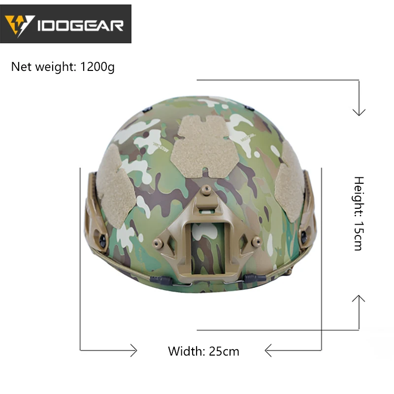 IDOGEAR-casco de caza táctico estilo CP, protector de casco rápido AF, accesorios militares para Airsoft, equipo táctico - imagen 3