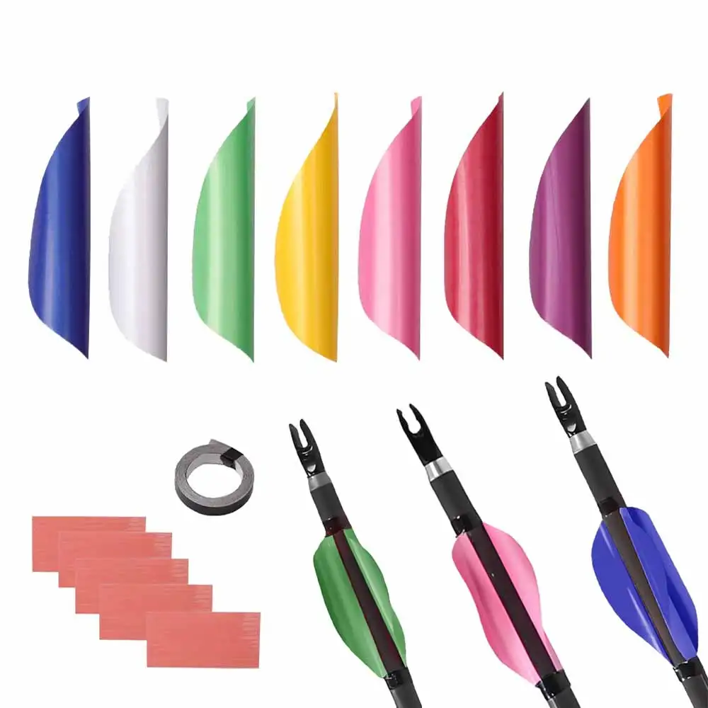 Plumas espirales para flechas alado derecho tiro con arco – accesorios - imagen 2