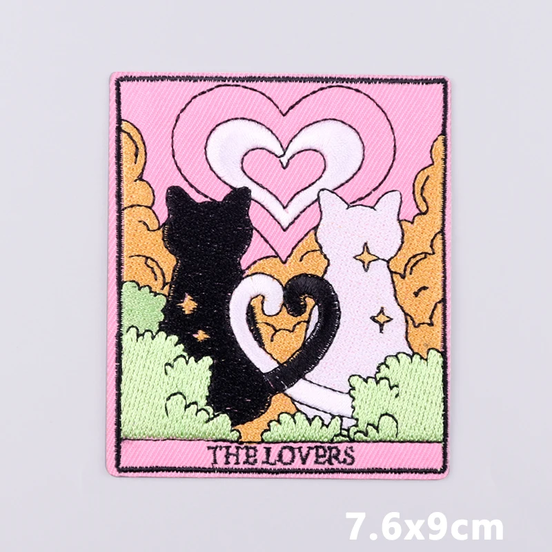 Parche de animal bonito con diseño de gato
