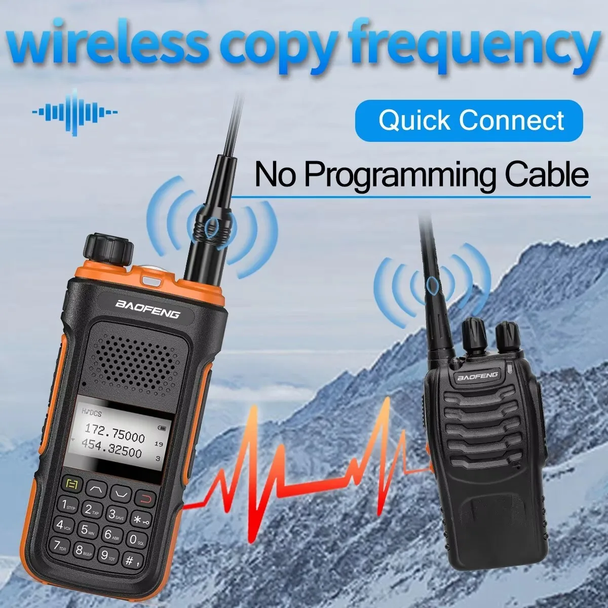 Baofeng UV-10 Pro Walkie Talkie frecuencia de copia inalámbrica banda Dual 999CH tipo C carga UV-5R de largo alcance Radio bidireccional Ham - imagen 3